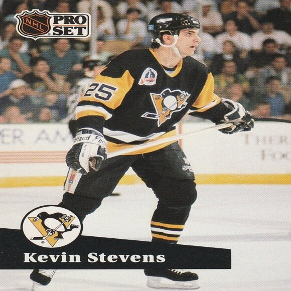 Kevin Stevens Pittsburgh Penguins NHL Hockey Card Collection  - 10 Card Set - Picture 11 of 11